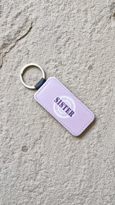 Best Sister Leather Keychain