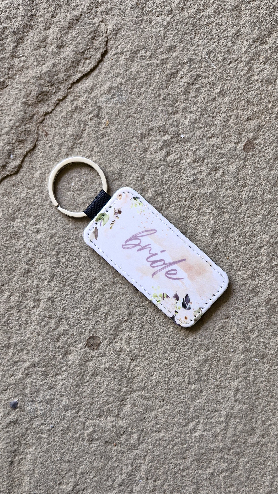 Bride Leather Keychain