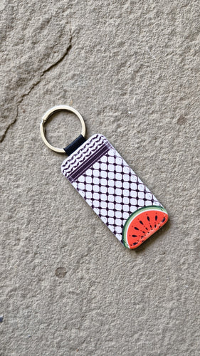 Watermelon Keffiyeh Keychain