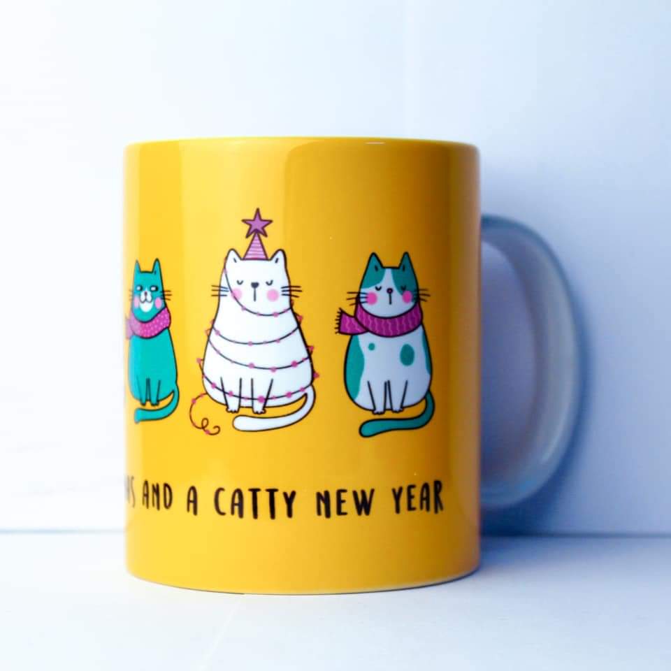 Meowy Christmas Mug