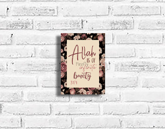 Allah is of Infinite Bounty Plaque